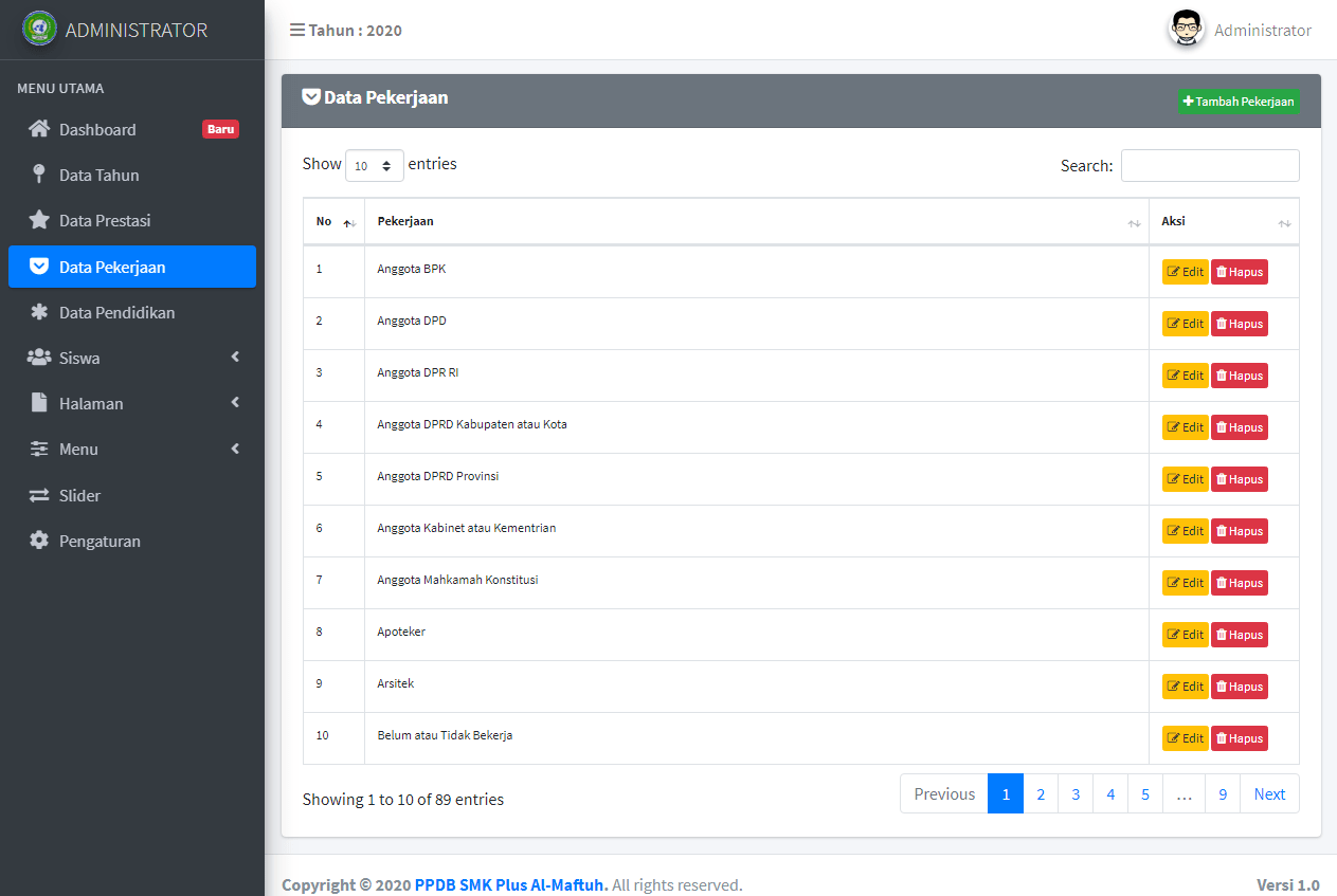 source code ppdb online