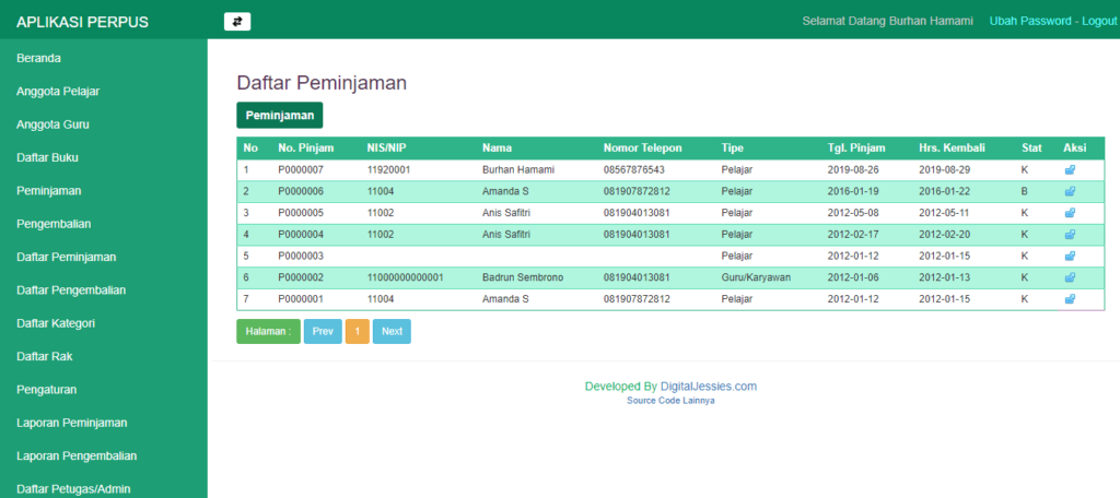 Download Sistem Informasi Perpustakaan Berbasis Web 6610