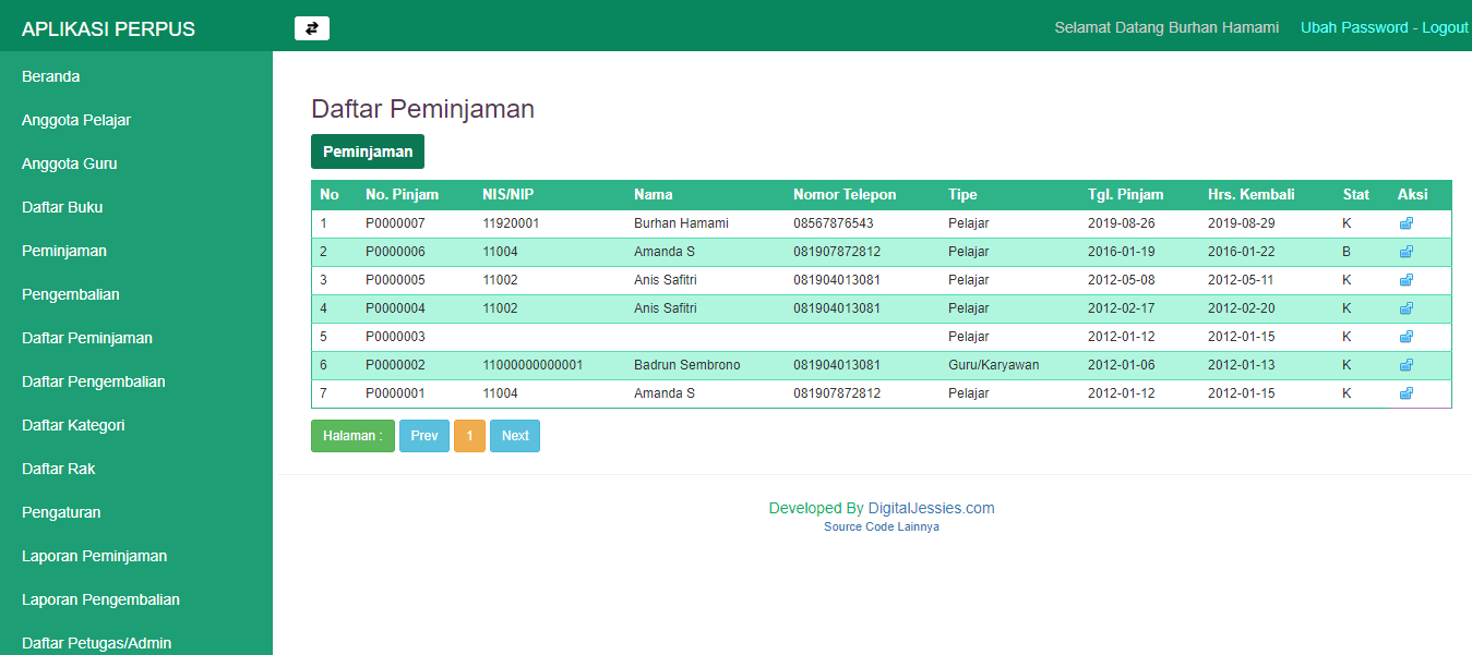 Download Sistem Informasi Perpustakaan