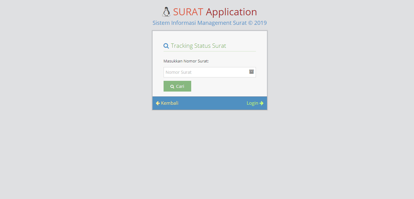 Aplikasi Sistem Informasi Management Surat